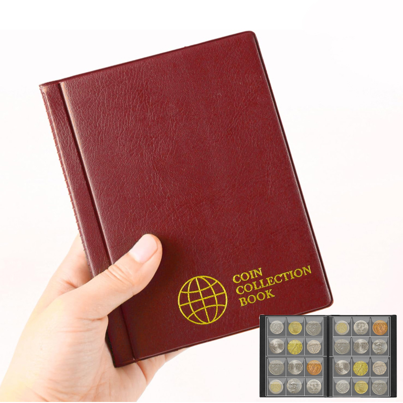 Binding Comb Plastic - 120 Pocket Coin Collecting Bookshelf Display