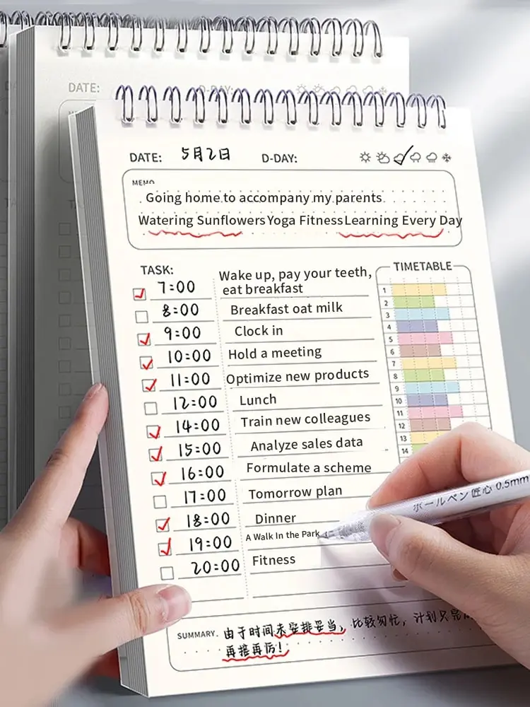 Office Stationery Supply List - 1pc Planner Agenda Spiral A5 Notebook