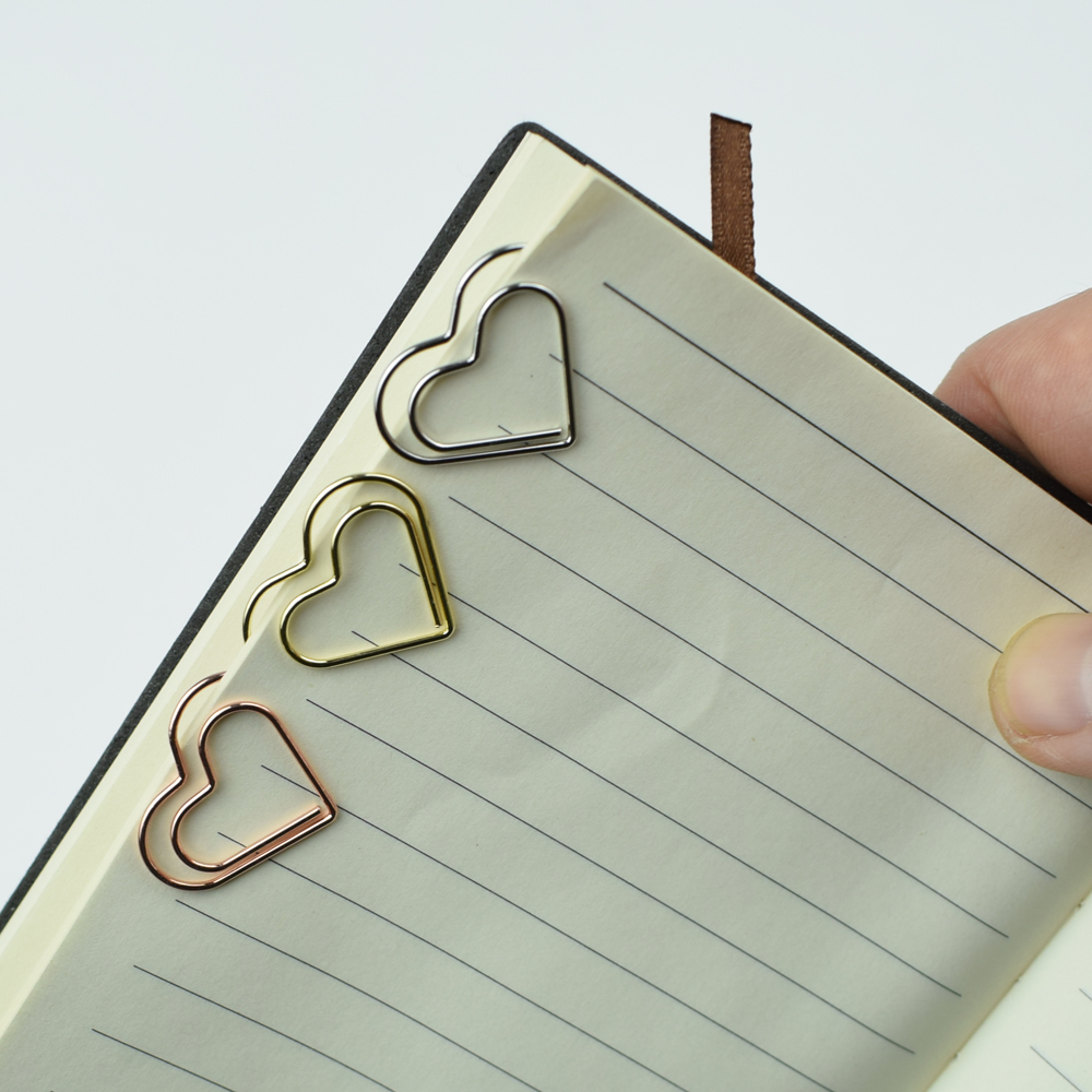 12-Piece Set Heart Paper Clips - đánh giá và giá Binder Clip Assorted