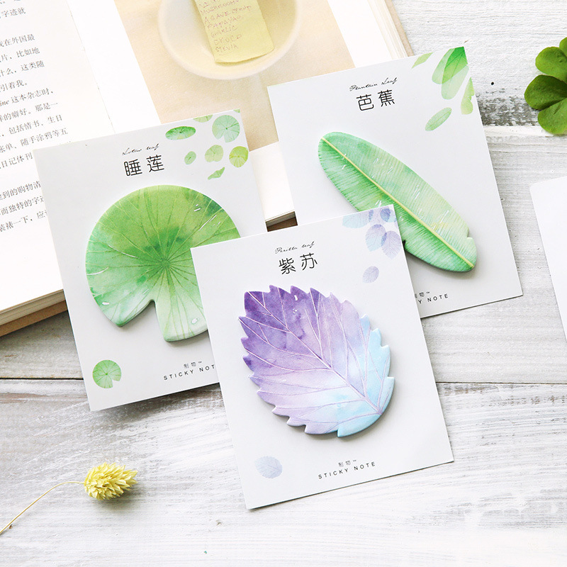 30 Pcs Leaf Sticky notes Plann - đánh giá và giá Office Stationery Supply List