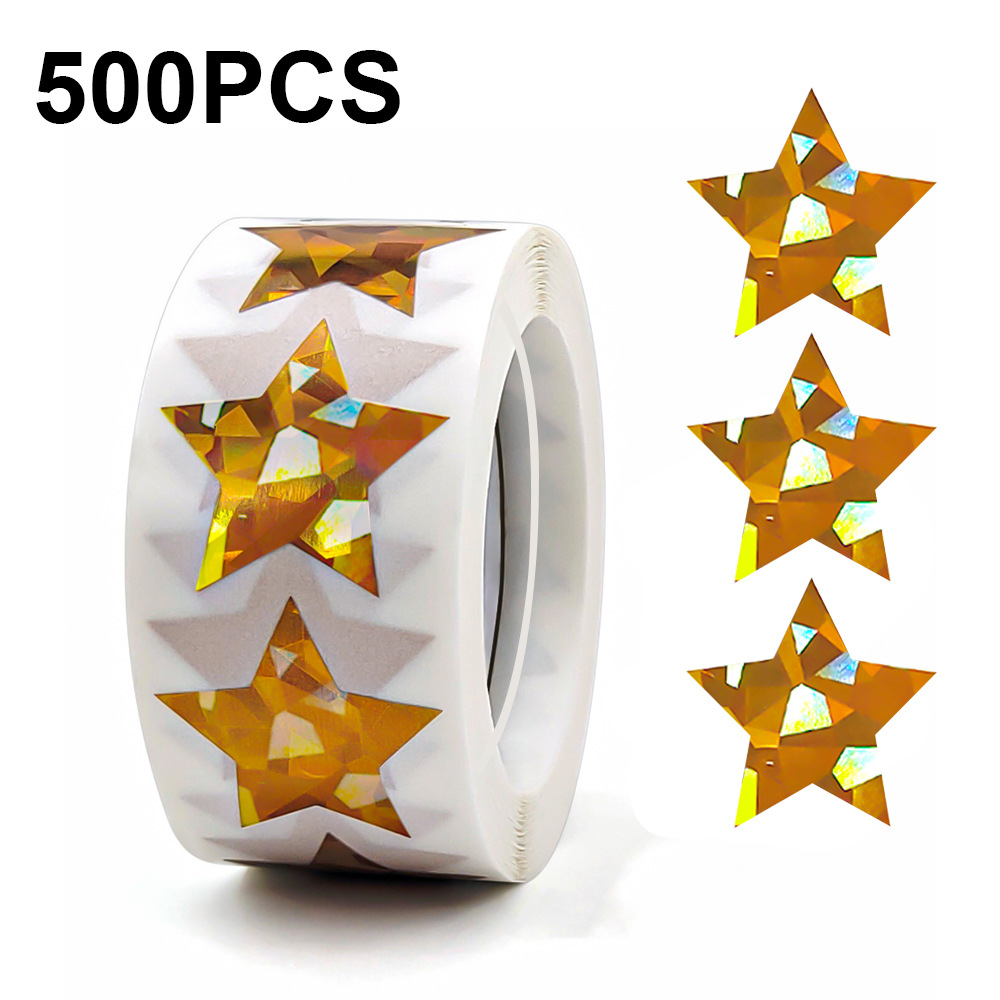 JCAC 500pcs/roll 1 Inch Hologr - đánh giá và giá Sticker Label Roll