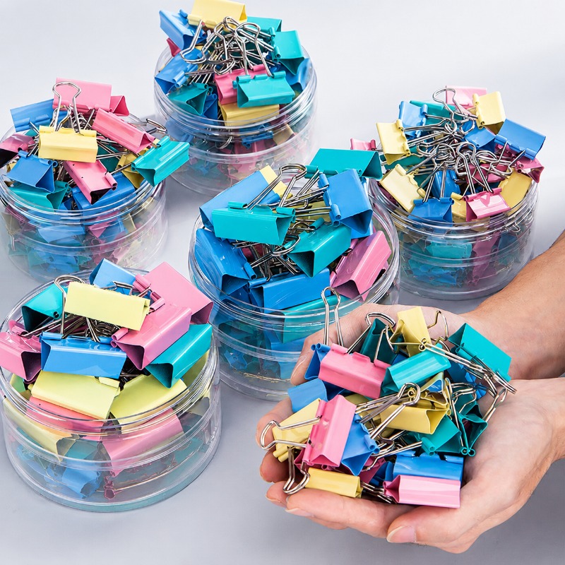 40PCS/Set Long Colorful Metal  - đánh giá và giá Binder Clip Assorted