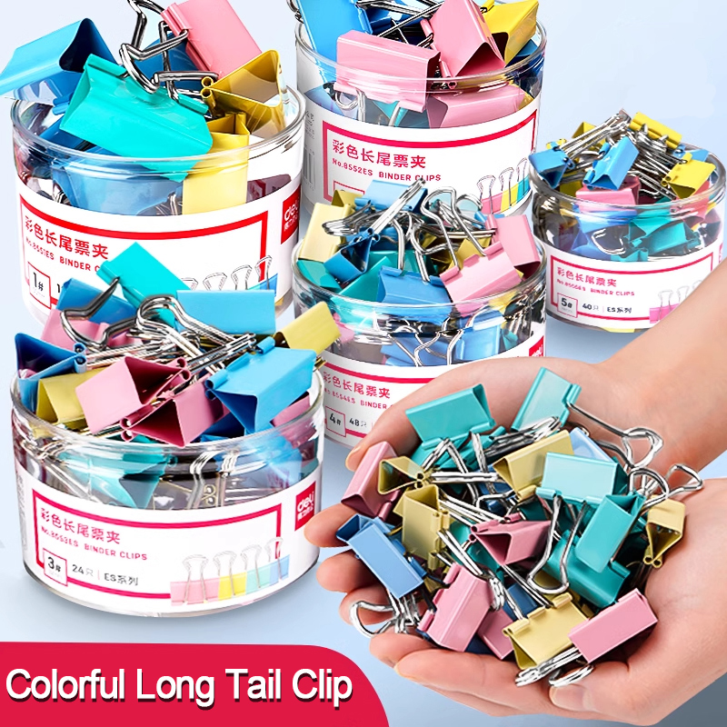 40PCS/Set Long Colorful Metal  - đánh giá và giá Binder Clip Assorted