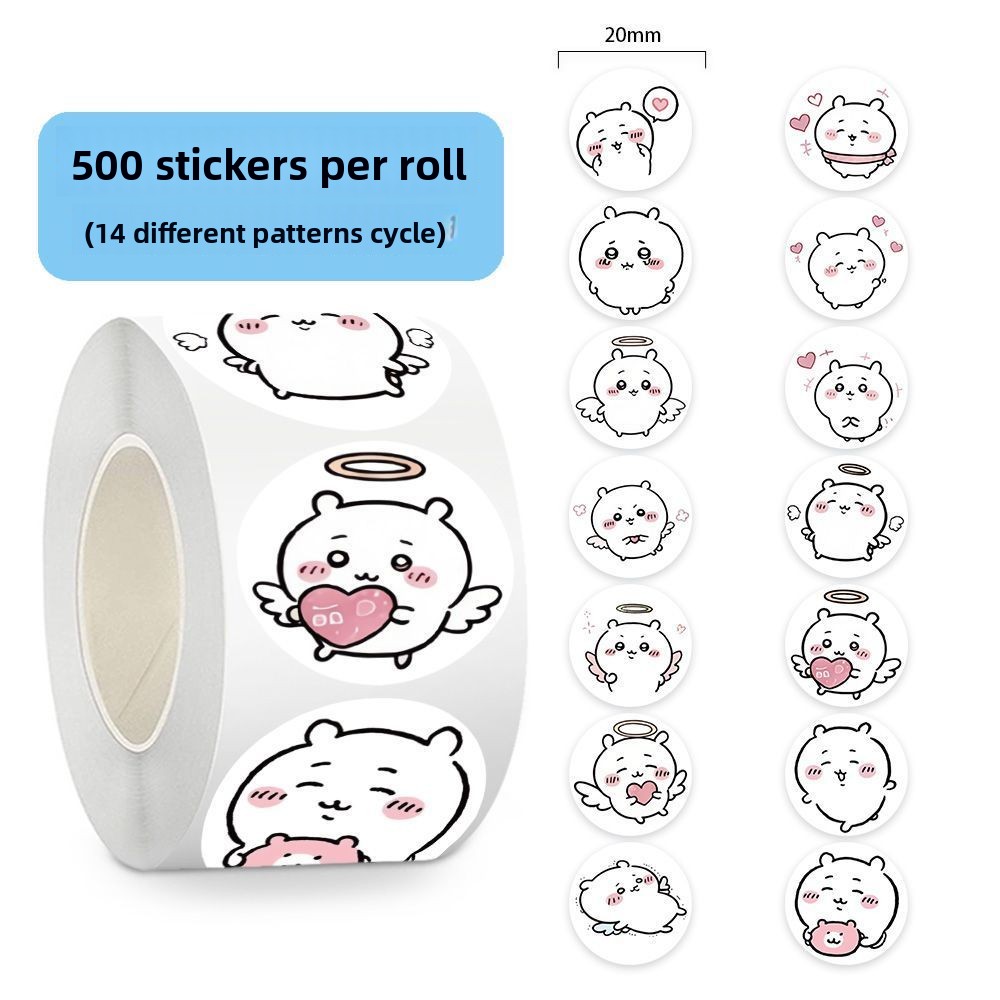 jiyi Stickers Roll 500 Pcs Kaw - đánh giá và giá Sticker Label Roll
