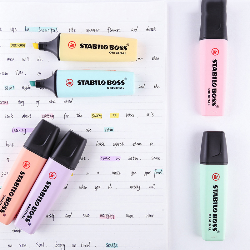 Cây Bút Dạ Quang STABILO BOSS  - đánh giá và giá Stabilo Marker Boss
