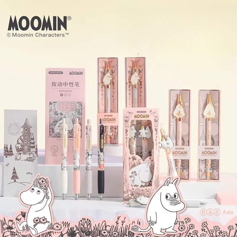 Moomin Cute Retractable Gel Pe - đánh giá và giá Stationery Supplier