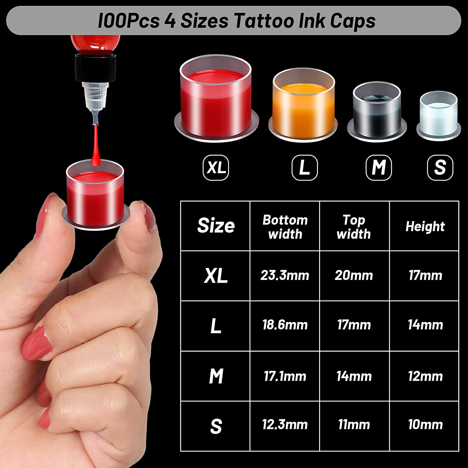 100 Chiếc Dùng Một Lần Mực Xăm - đánh giá và giá Calligraphy Ink Bottle