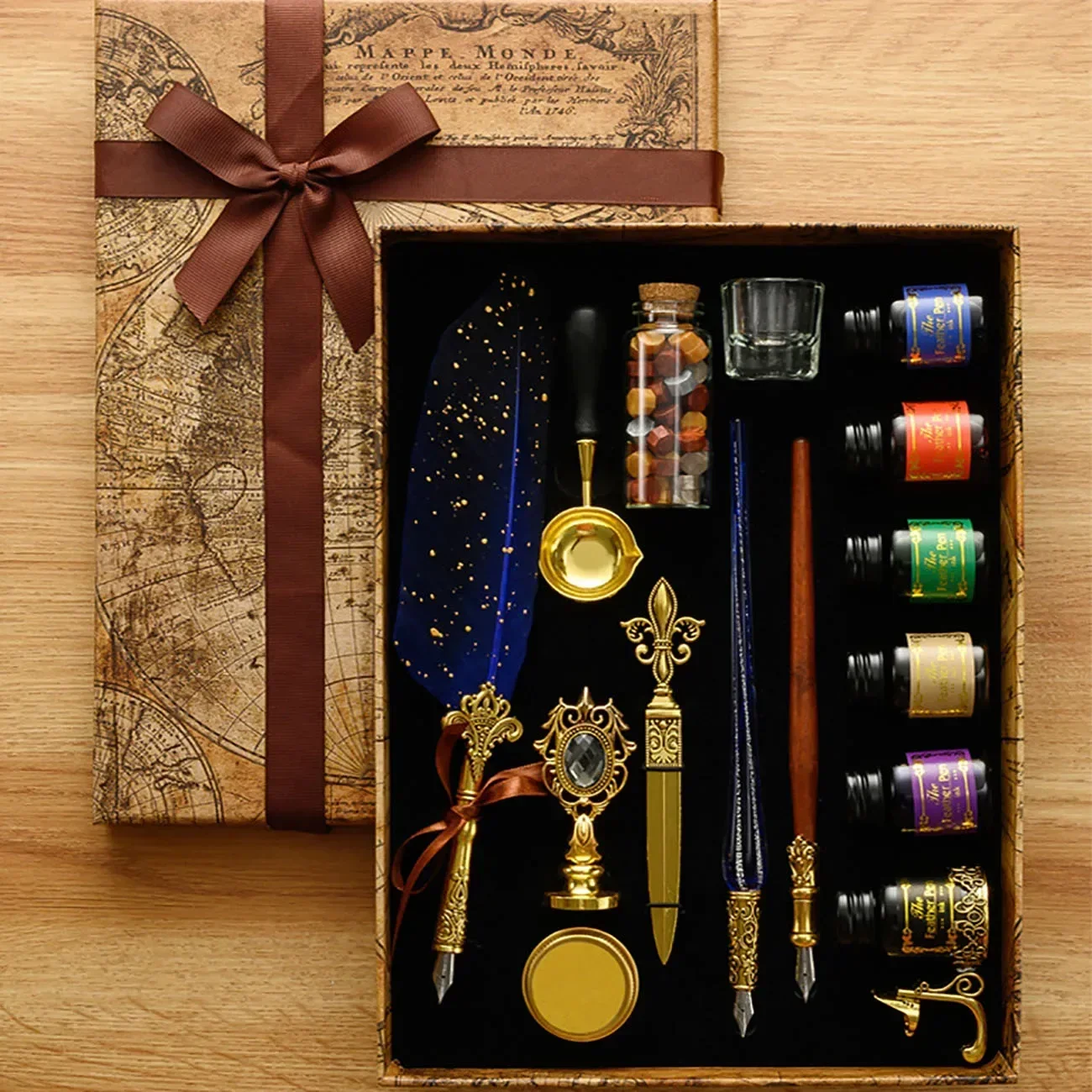 Sáp Hàn Kín Tem Cổ Lông Vũ Nhú - đánh giá và giá Calligraphy Ink Bottle
