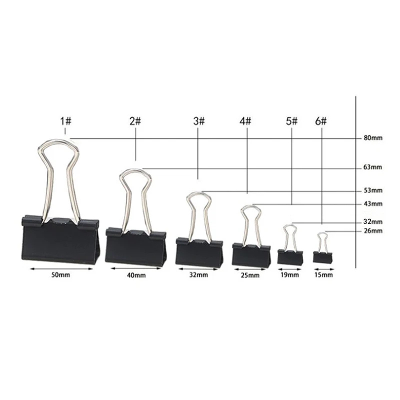 10/20PCS Metal Paper Clip 19 2 - đánh giá và giá Binder Clip Assorted