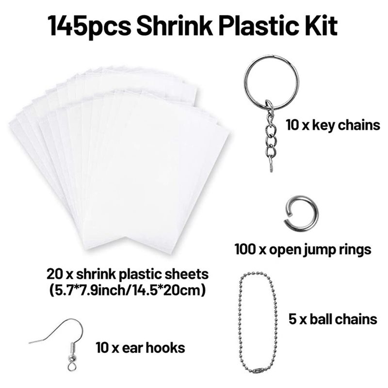 3 Set Shrinky Art Paper Heat S - đánh giá và giá Paper Punch 3 Hole