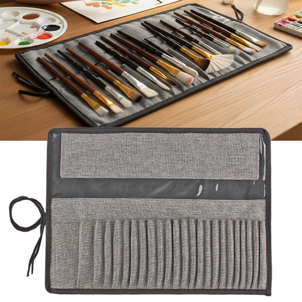 Durable Canvas Painting Brush  - đánh giá và giá Pen Pouch Roll