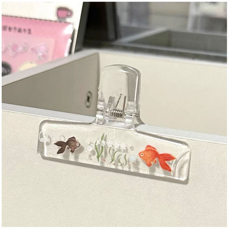 1PC Transparent Acrylic Goldfi - đánh giá và giá Binder Clip Assorted