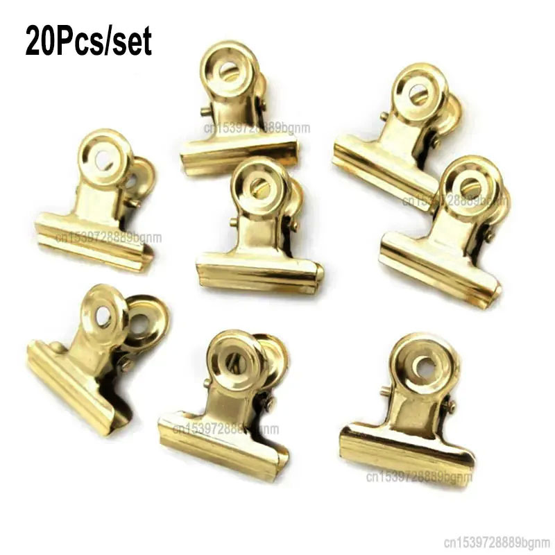 20PCS/Set 21mm*23mm Round Meta - đánh giá và giá Binder Clip Assorted
