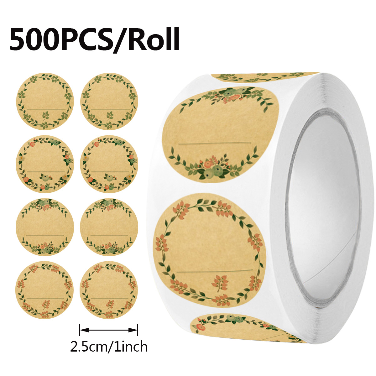 JCAC 500pcs/roll Blank Writabl - đánh giá và giá Sticker Label Roll