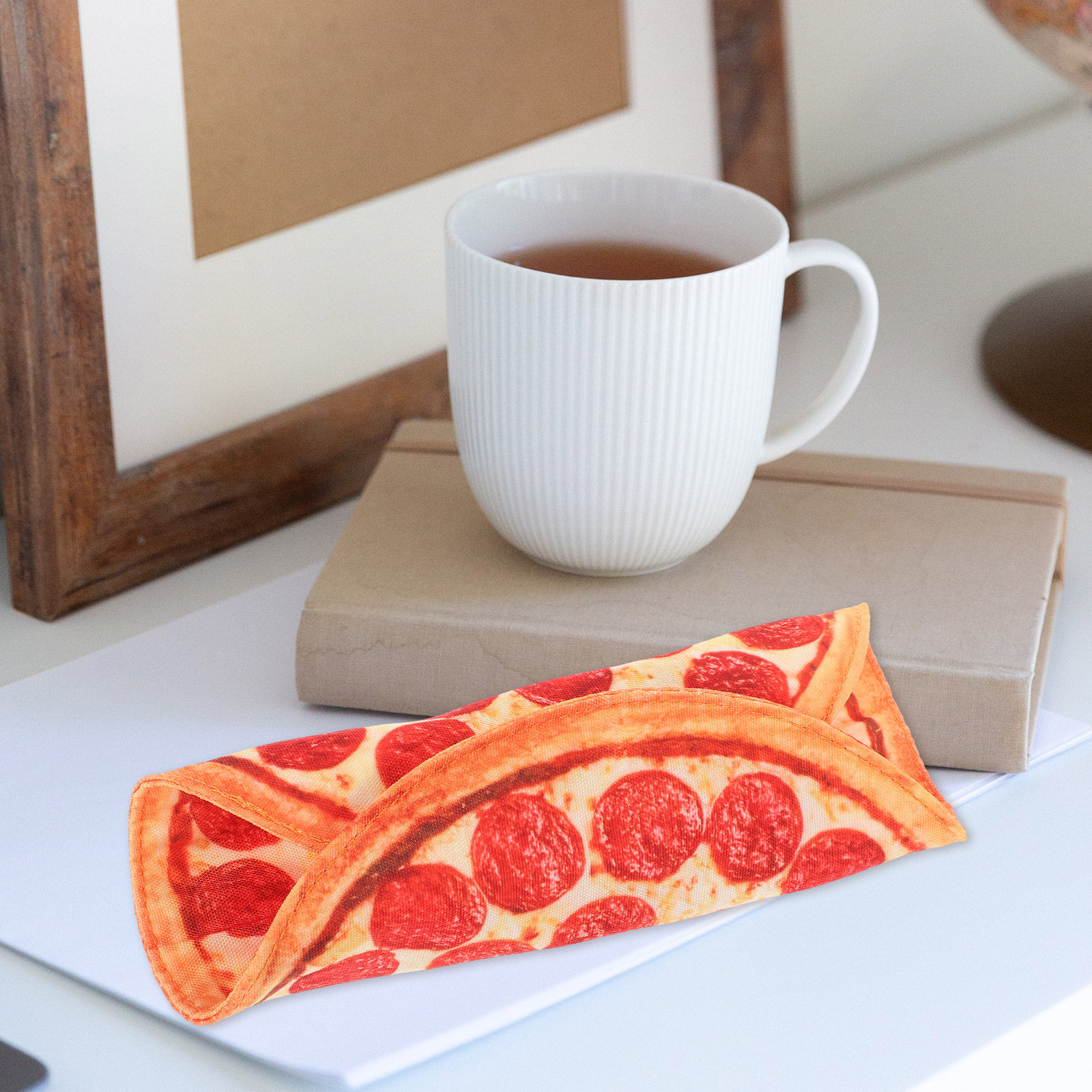 Pizza Pencil Organizer Canvas  - đánh giá và giá Pen Pouch Roll