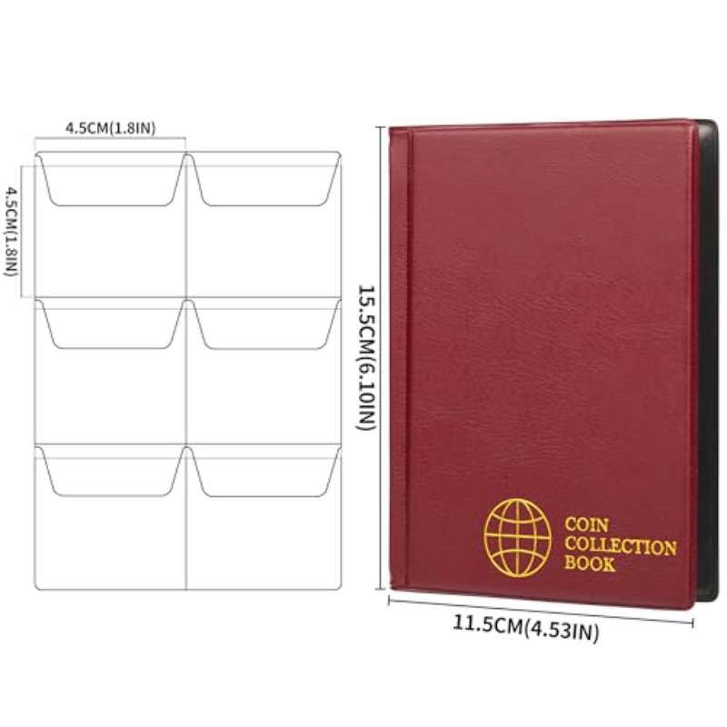 60Pocket Coin Collection Album - đánh giá và giá Binding Comb Plastic