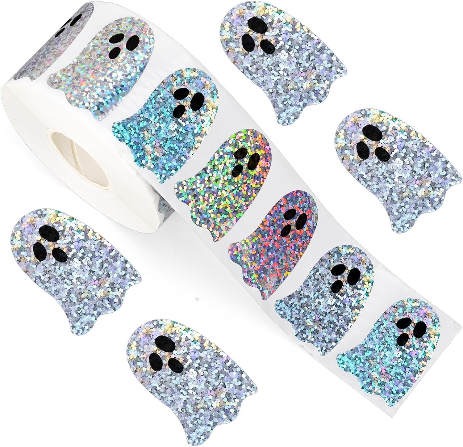 Ghost-Shaped DIY Waterproof St - đánh giá và giá Sticker Label Roll