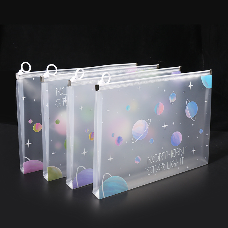 4/12pcs A4 Space Zipper Folder - đánh giá và giá Supply Of Office Stationery