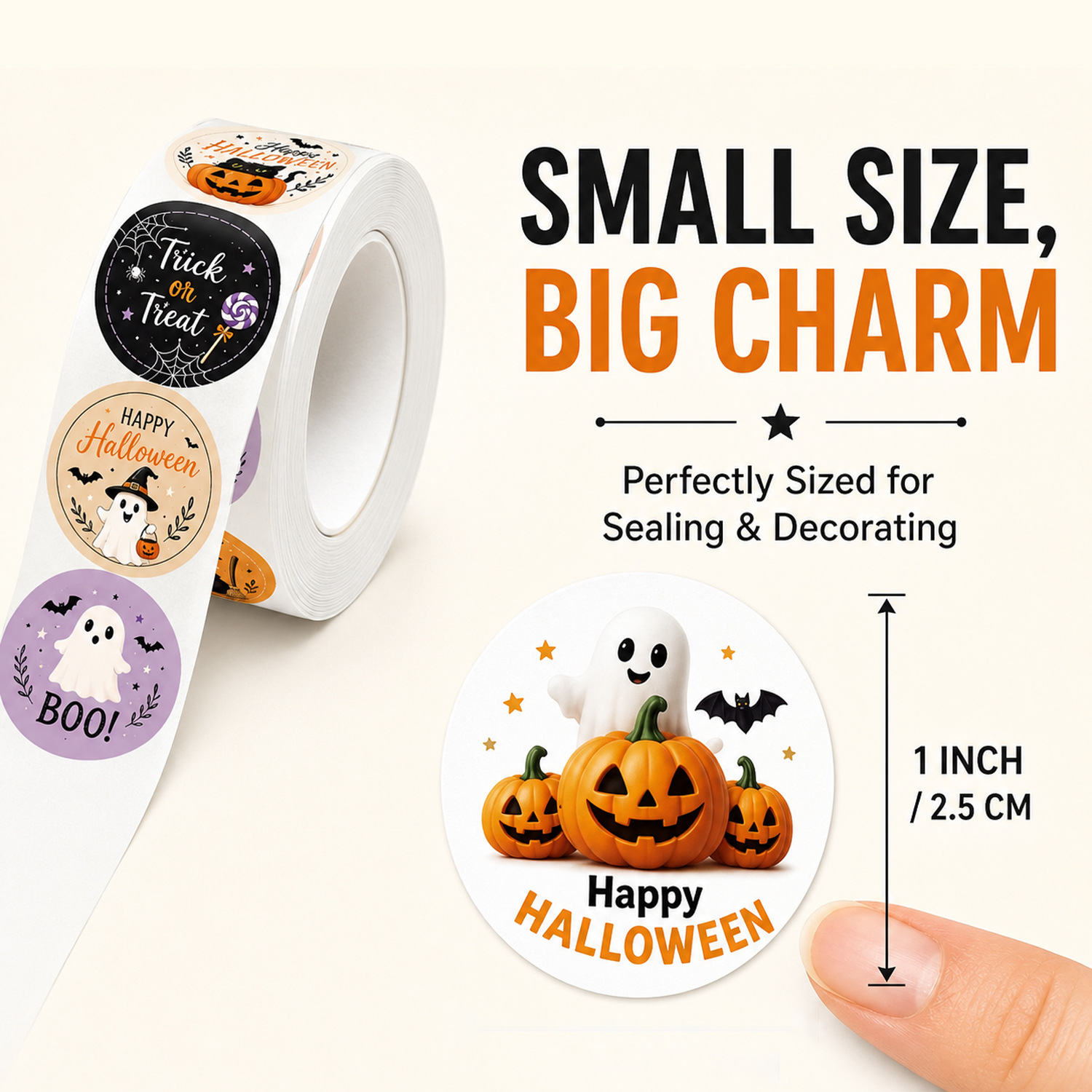 500pcs Per Roll Halloween Graf - đánh giá và giá Sticker Label Roll